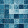 Mosic Blue - Vinyl Self-Adhesive Wallpaper Prepasted Wall stickers Wall Decor (Roll)