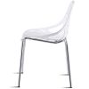 Set of 6 Accent Armless Modern Dining Chairs with Plastic Feet Pads