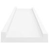 Picture Frame Ledge Shelves 2 pcs White 15.7"x3.5"x1.2" MDF