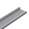 Picture Frame Ledge Shelves 2 pcs Gray 31.5"x3.5"x1.2" MDF