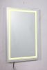 Anti-fog dimmable touch button LED bathroom mirror
