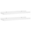 Picture Frame Ledge Shelves 2 pcs White 15.7"x3.5"x1.2" MDF