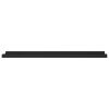Picture Frame Ledge Shelves 2 pcs Black 31.5"x3.5"x1.2" MDF