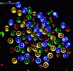 Christmas Lights Garden Garden Led Solar String Lights (Option: Multi-5M20light)
