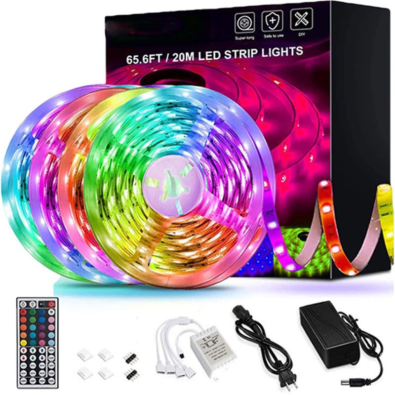 LED Strip Lights Lamp 5050 RGB Flexible Tape Diode 5M Controller Room Decor TV Computer BackLight Decoration Christmas LED Strip Lights Lamp 5050 RGB Flexible Tape Diode 5M Controller Room Decor TV Computer BackLight Decoration Christmas