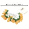 1pc, LED Simulation Fruit Copper Wire String Lights, Pineapple Rattan String Lights, Fairy Lights, Christmas Wedding Lights, Grape Summer Fruit Decora